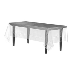 Clear Plastic Table Cover | Case of 48 - 54 In. x 108 In.
