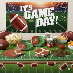92 Pcs Football Birthday Party Base Kit - For 8 Guests