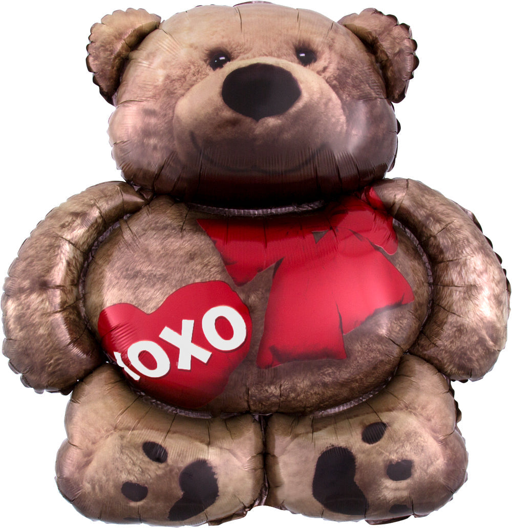 Cuddly Bear Love Foil Super Shape Balloon - 28"