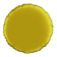18 In. Gold Round Mylar Balloon