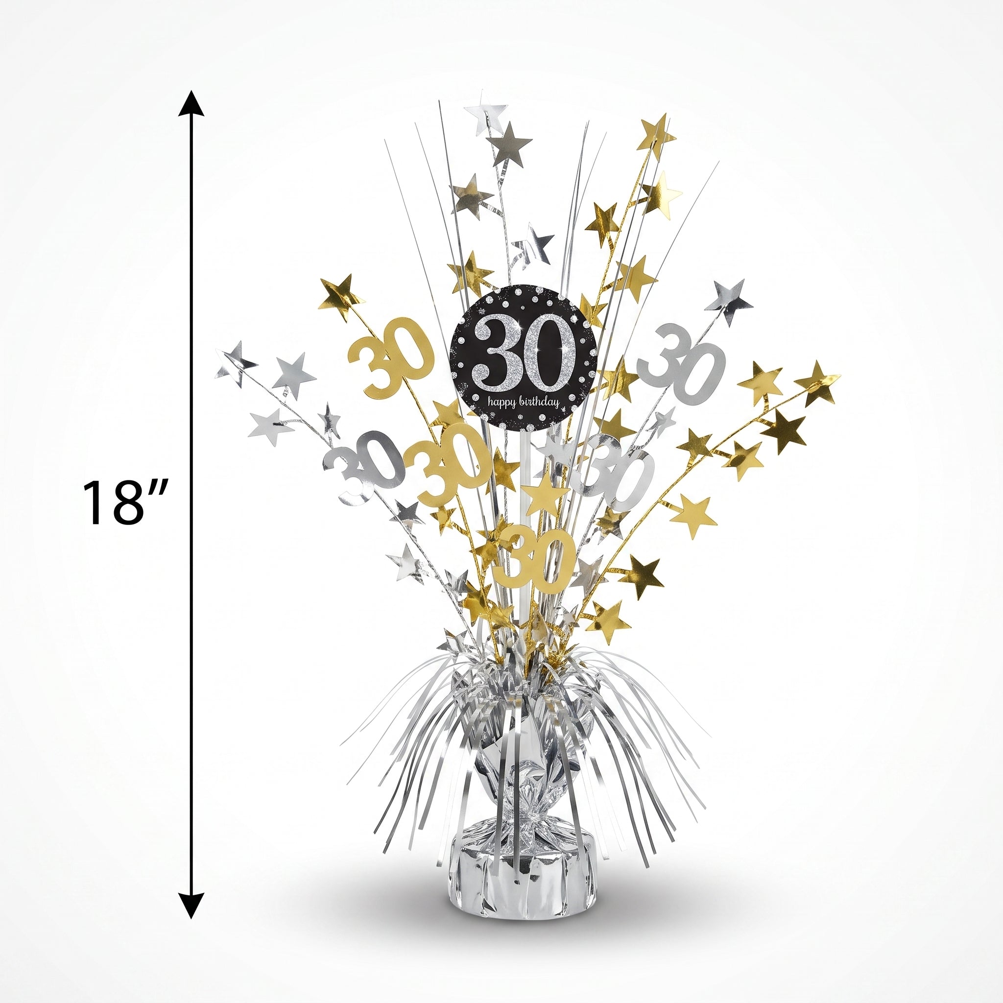 Sparkling Celebration 30th Birthday Spray Centerpiece