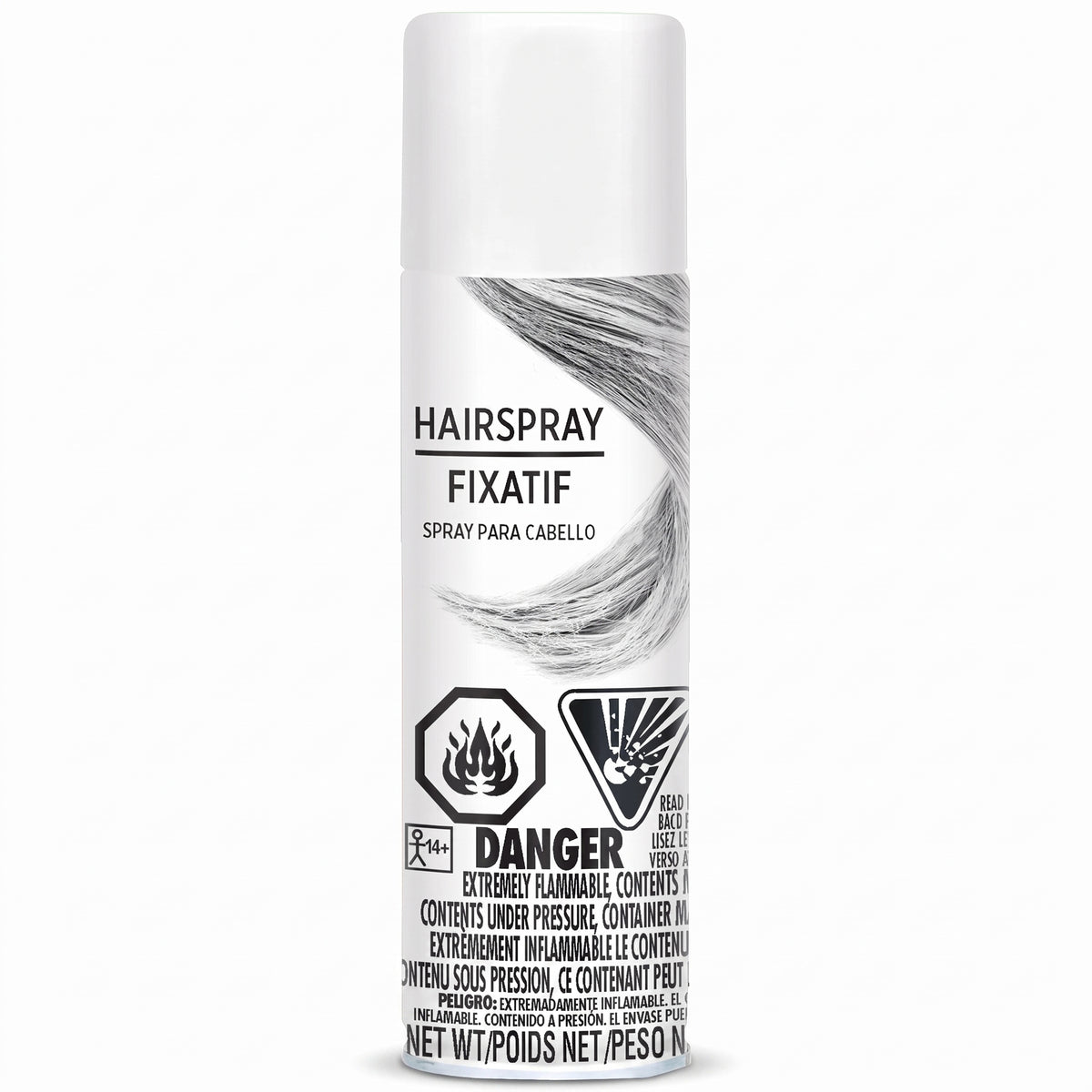 Vibrant White Hair Spray - 3 oz, Perfect for Team Spirit & Costumes