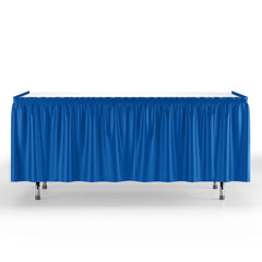 Dark Blue Plastic Table Skirt