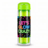 Let's Glow Crazy Plastic Water Bottle