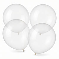 Clear 24" Latex Balloons, 4-Pack