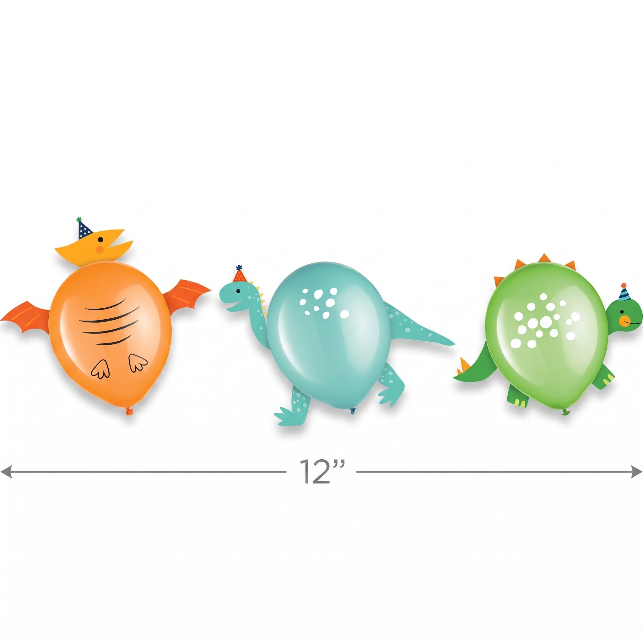 Dino-Mite Latex Balloon Decorating Kit - Set of 6
