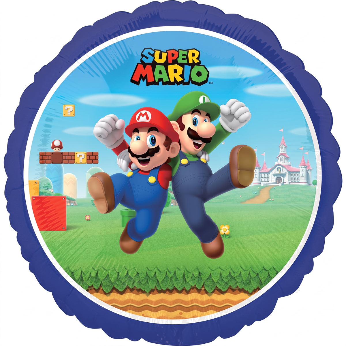 Super Mario Bros Metallic Foil Balloon - 18 Inch