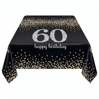 Sparkling Celebration Plastic Birthday Table Cover