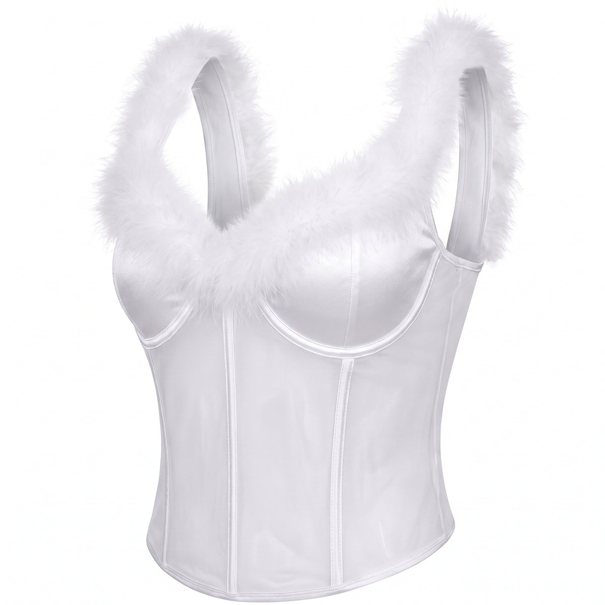 Plus Size Angel Corset Costume Top - Halloween Special