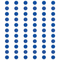 Royal Blue Glitter Polka Dot String Decorations, 7-Inch, 6-Pack