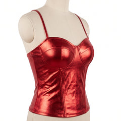 Halloween Sleek Red Corset - S/M