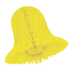 18 In. Yellow Honeycomb Tissue Bell