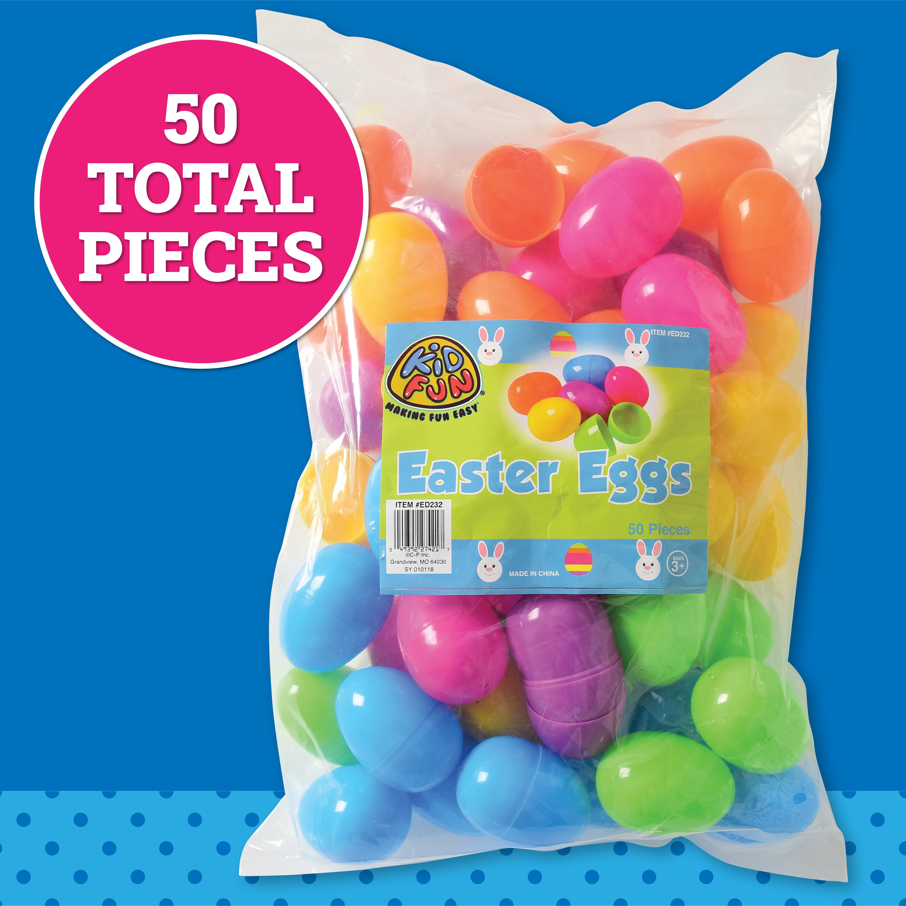 Easter Eggs/50 Per Pkg - 50 Count