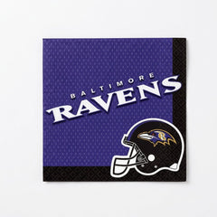 Baltimore Ravens NFL Luncheon Napkins - 6.5 In. x 6.5 In.