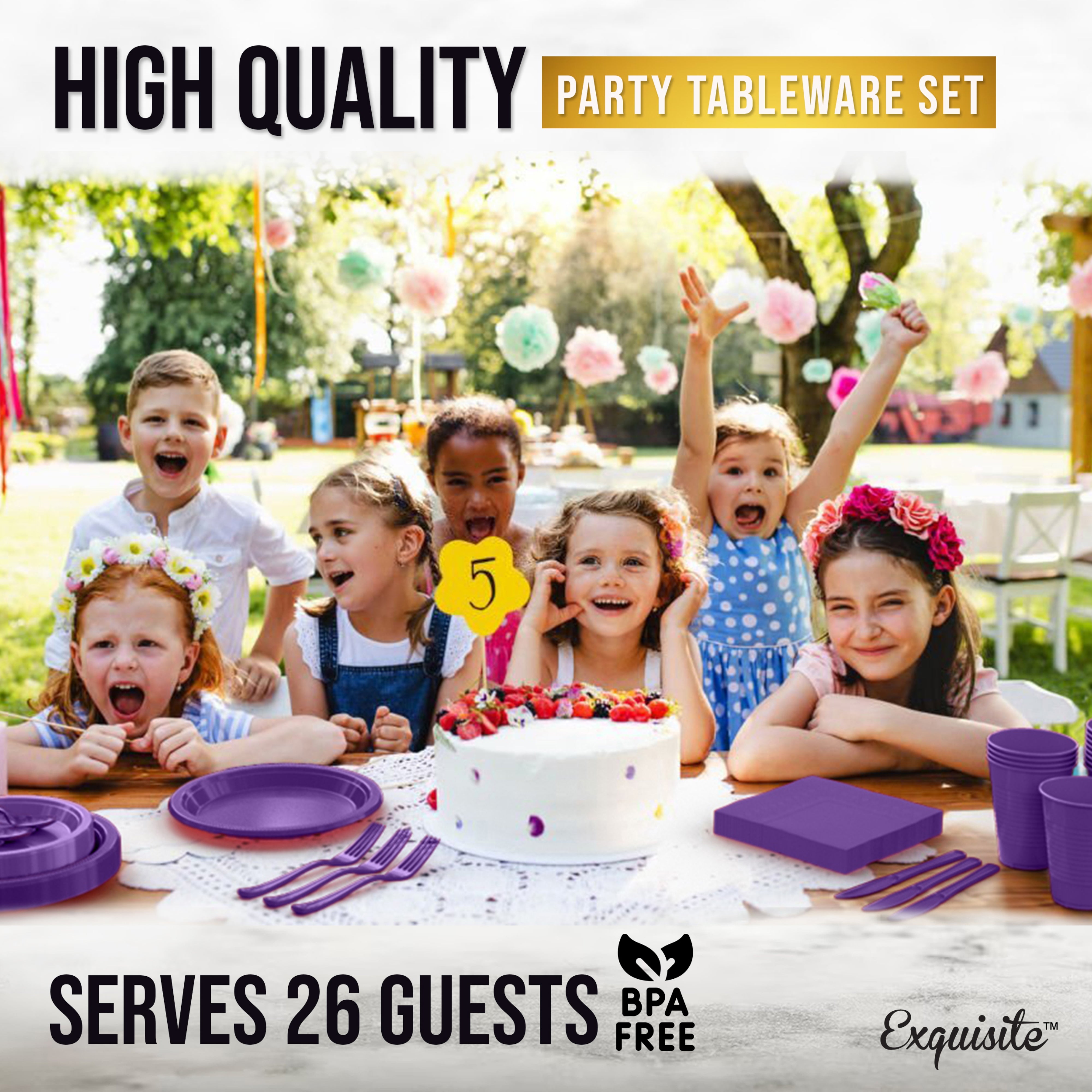 182 Piece Combo Set - Service For 26 - Purple