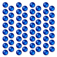 Royal Blue Hair Gems Set - 50 Piece Set