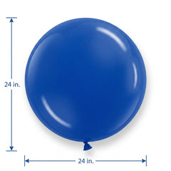 Royal Blue 24" Latex Balloons - 4 Pack