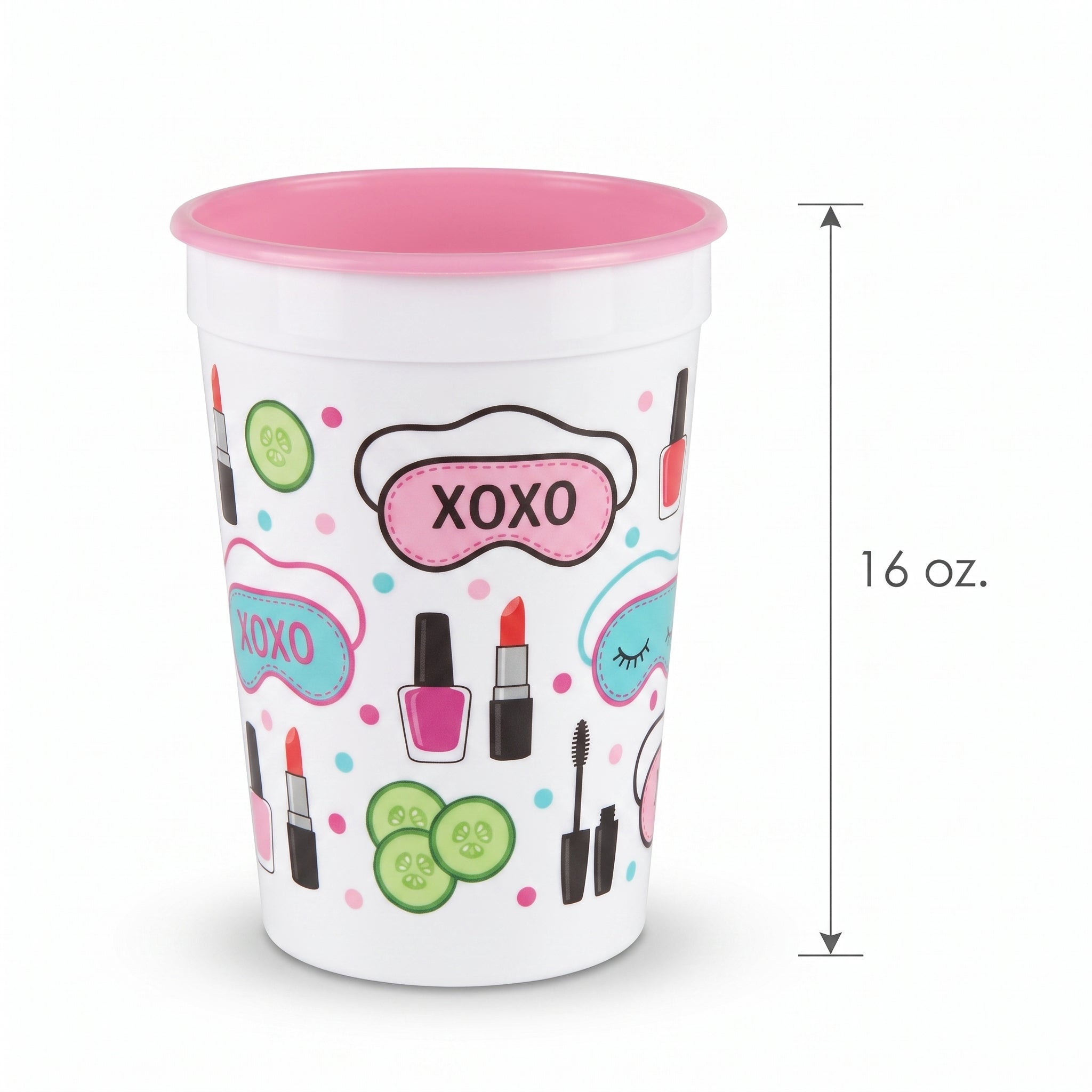 Spa Party Reusable Favor Cup, 16 oz