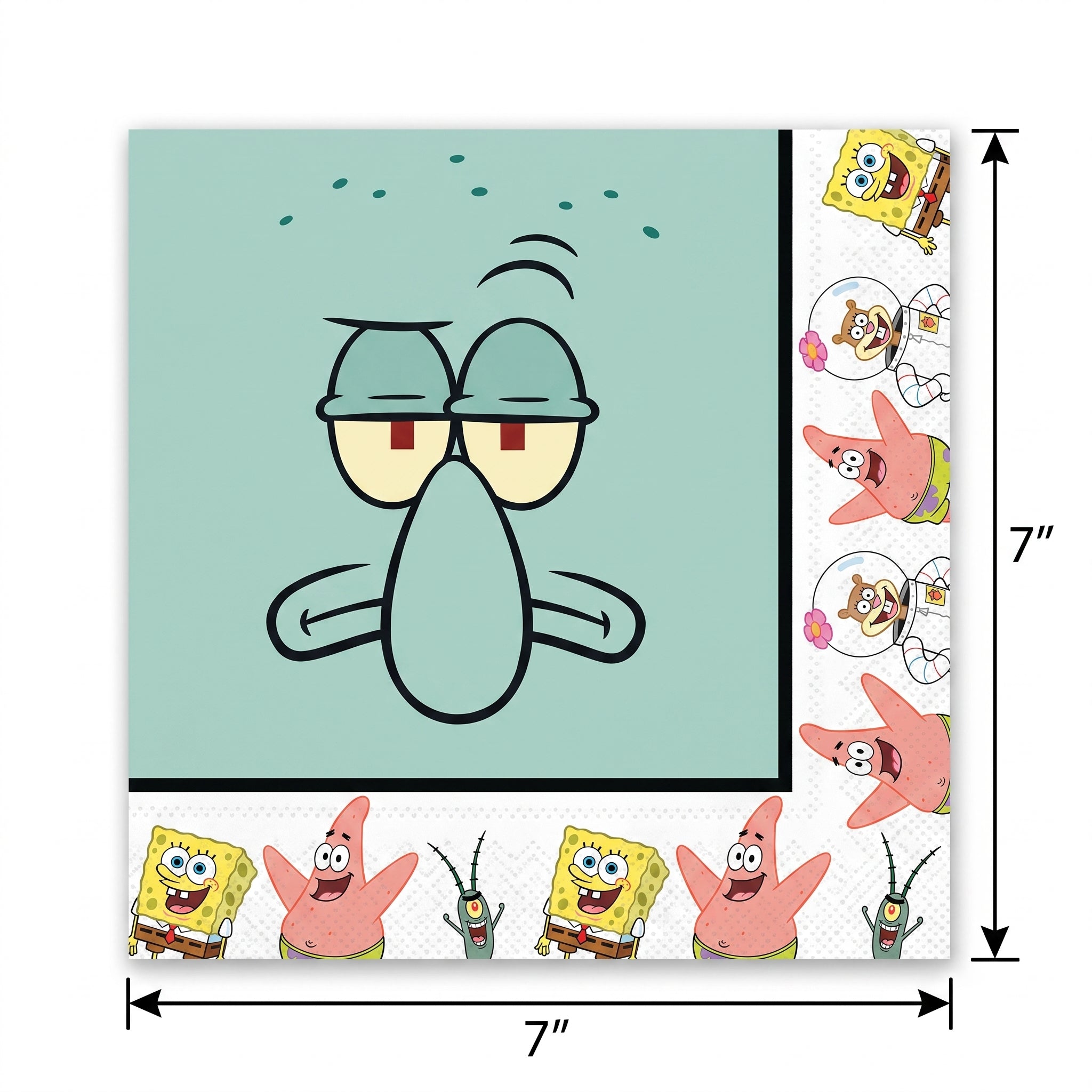 SpongeBob SquarePants Luncheon Napkins - 7 In. x 7 In.
