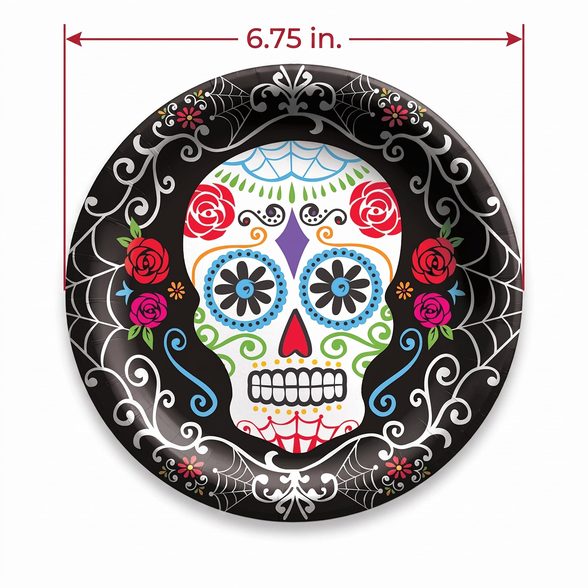 Day of the Dead 6.75" Paper Plates