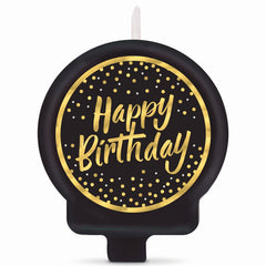 Confetti Wishes Happy Birthday Molded Candle