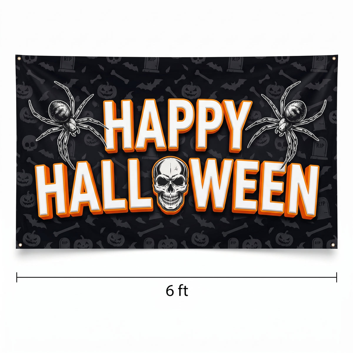 Classic Halloween Scene Setter Banner