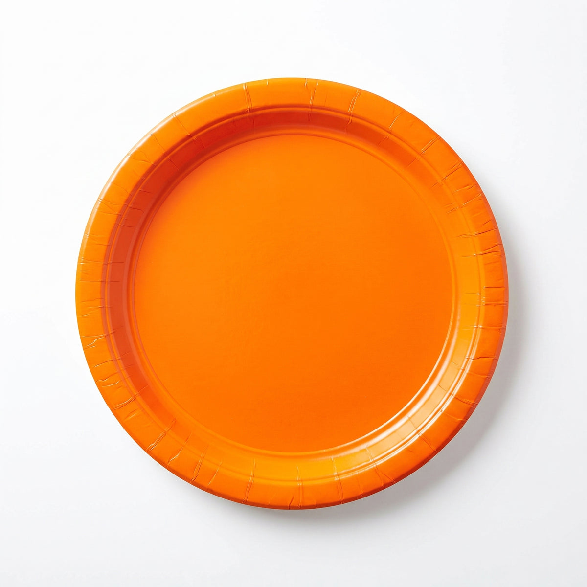 Vibrant Orange 8.5" Round Paper Lunch Plates