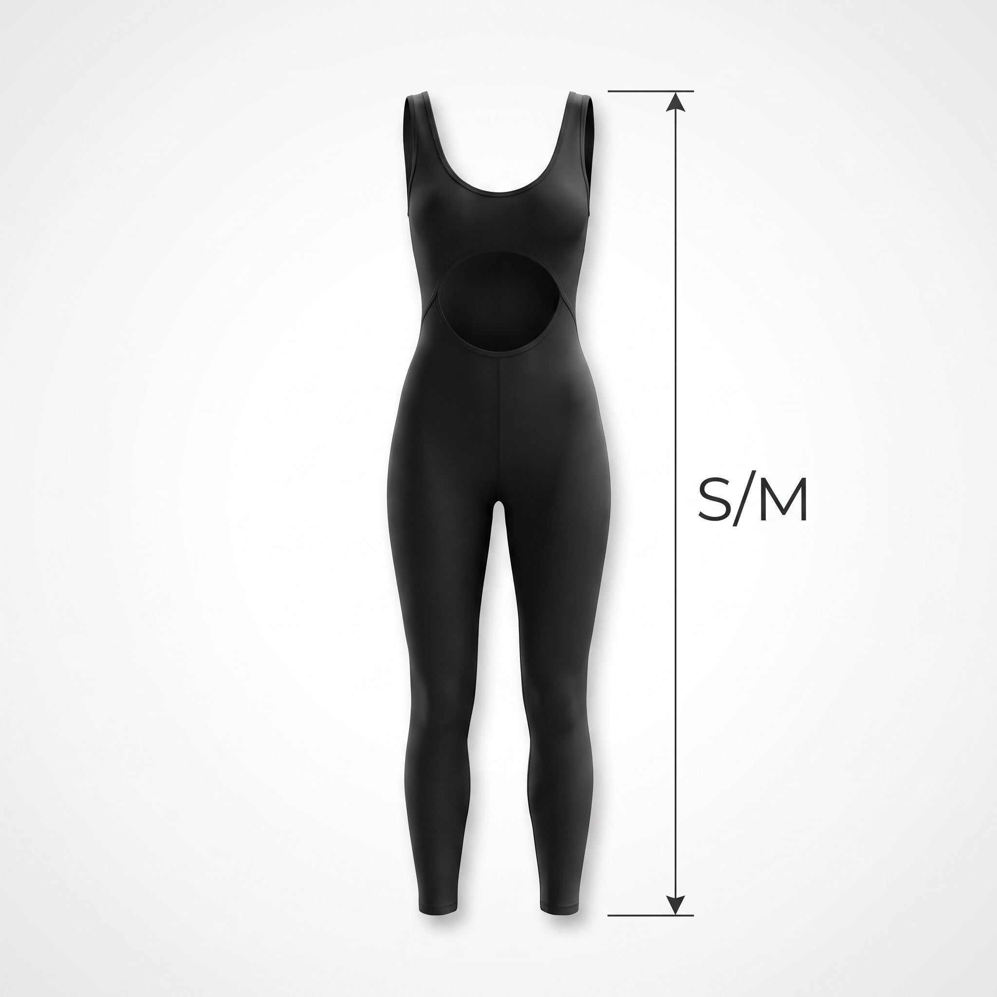 Sleek Black Halloween Catsuit Costume - S/M