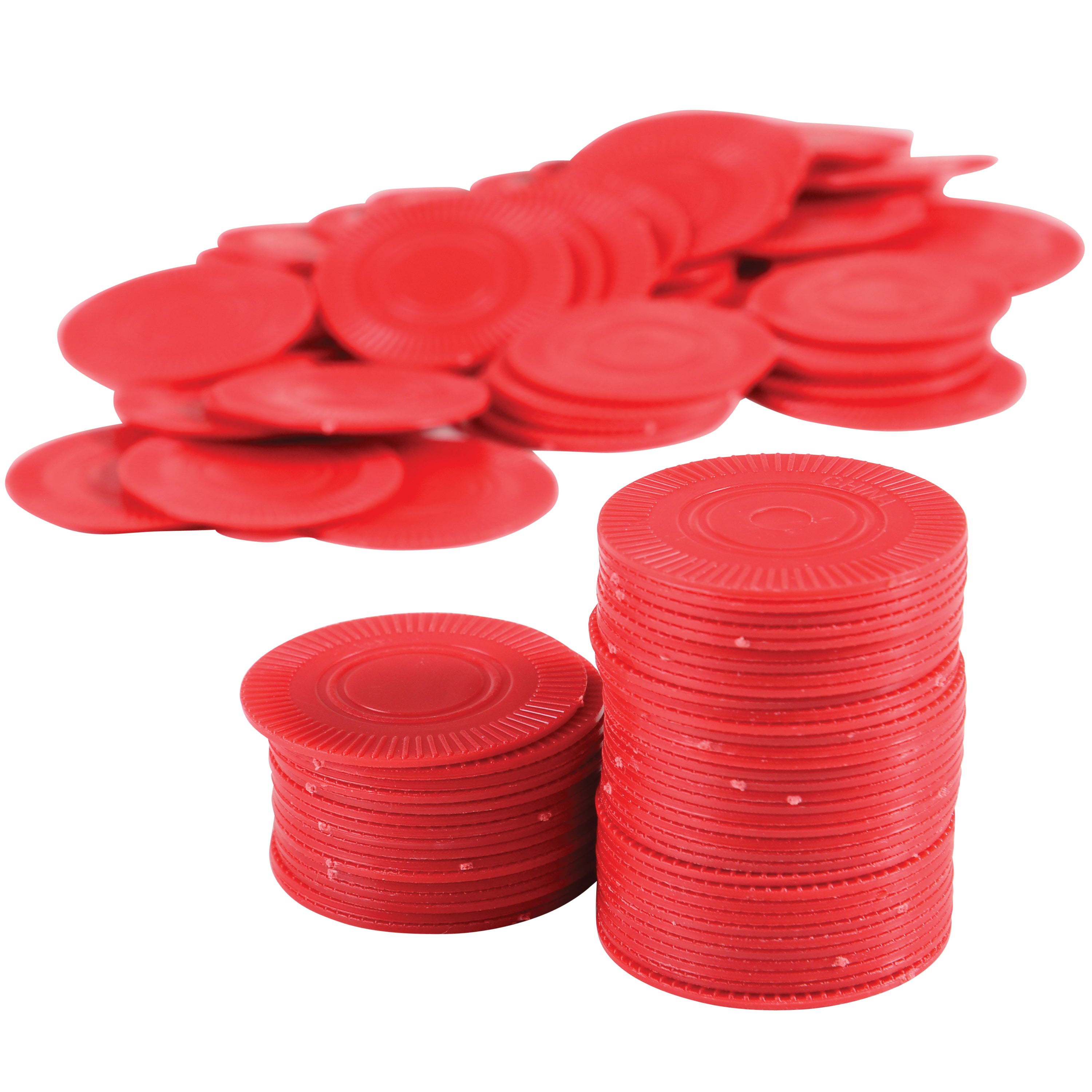 Red Poker Chips/100 Per Pkg - 100 Count
