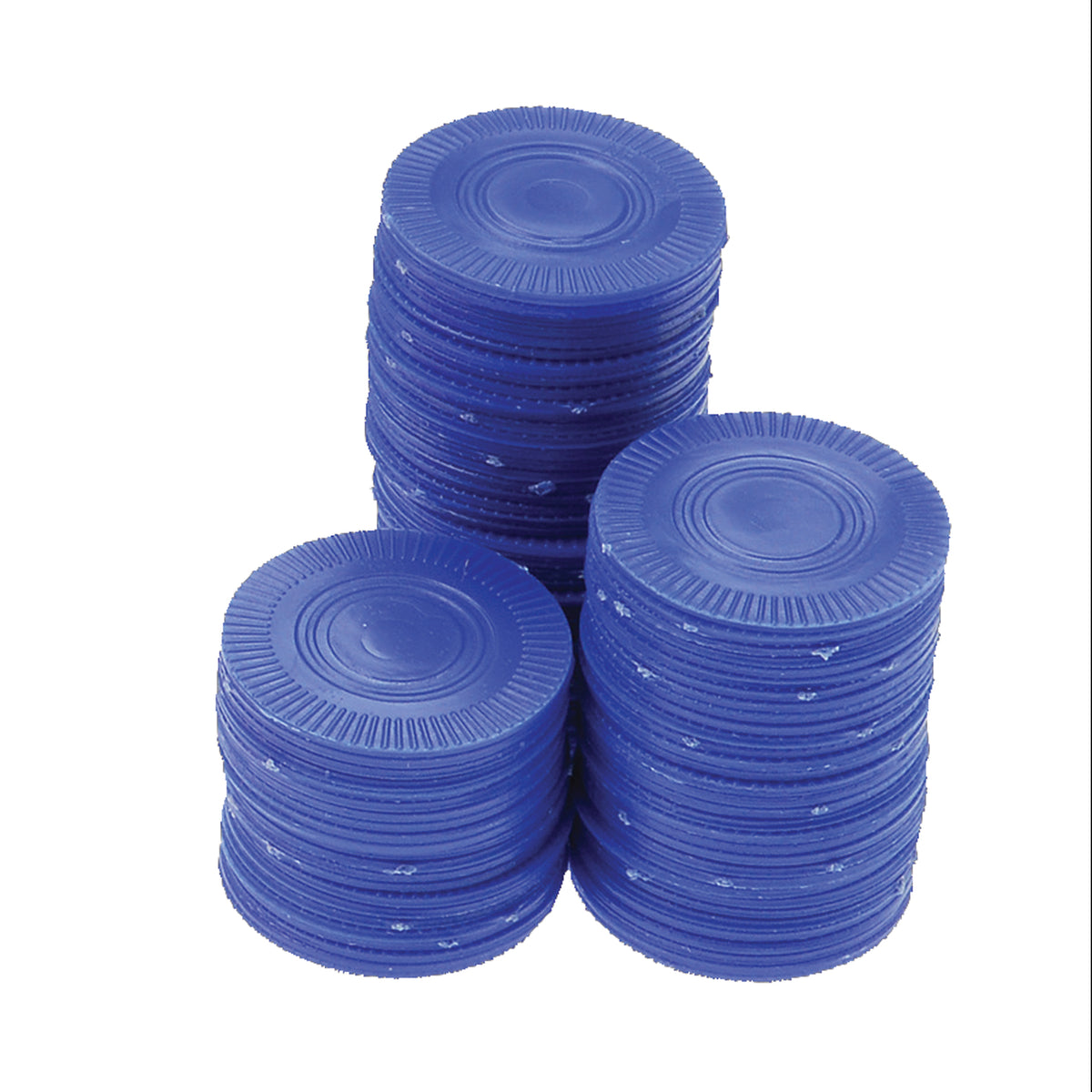 Blue Poker Chips/100 Per Pkg - 100 Count