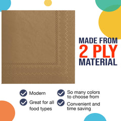 Gold Beverage Napkins - 9 in. | 1800 Count