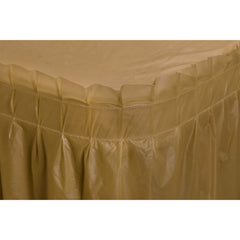 Gold Plastic Table Skirt