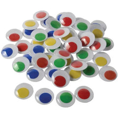 Super Color Googly Eyes - 50 Pcs