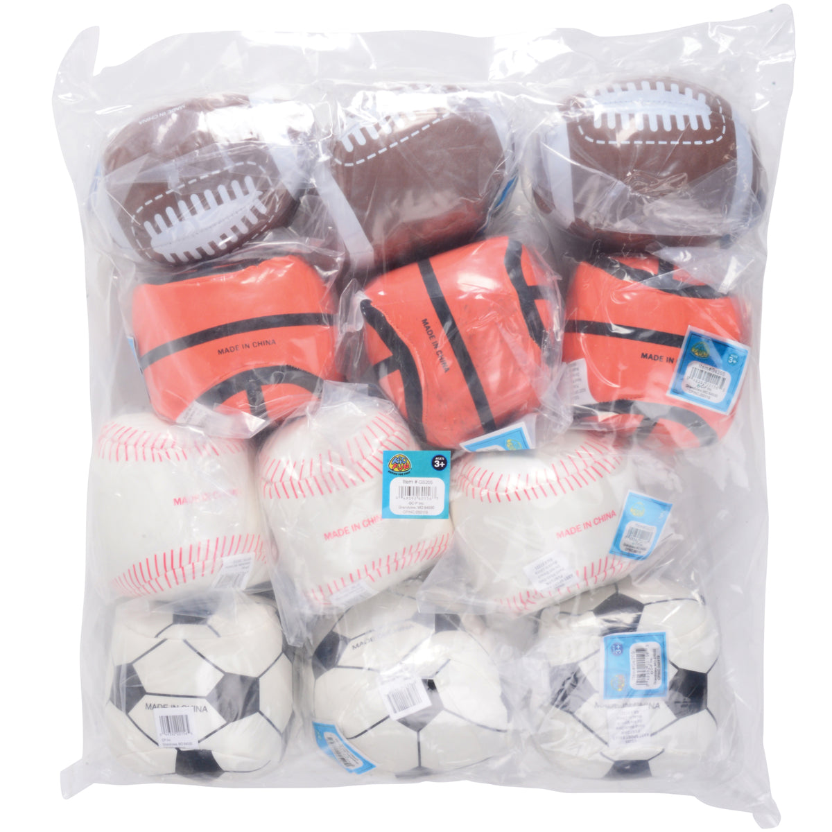 Asst Sports Balls - 12 Count