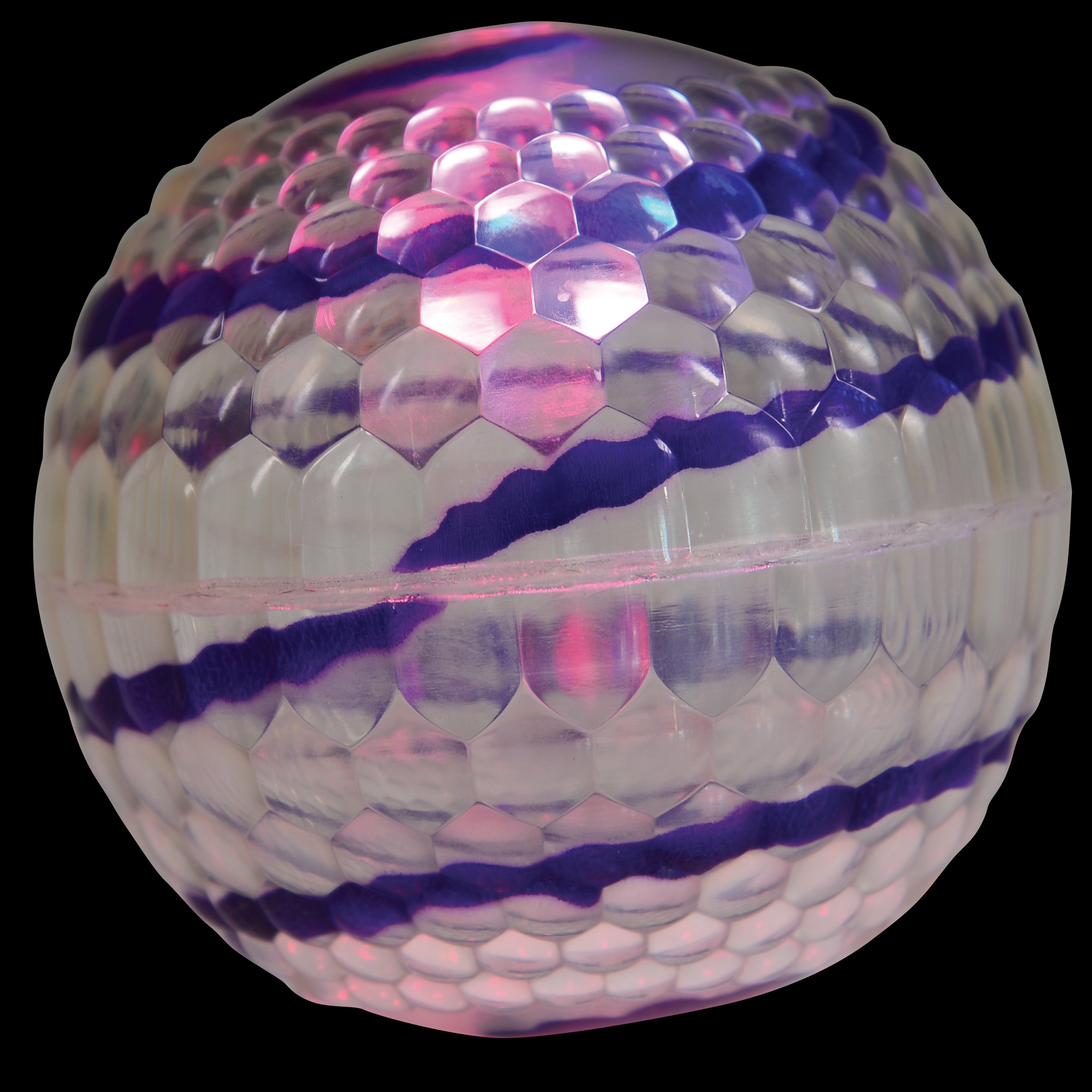 Striped Jump Ball W/Light/6 Per Pk - 6 Count