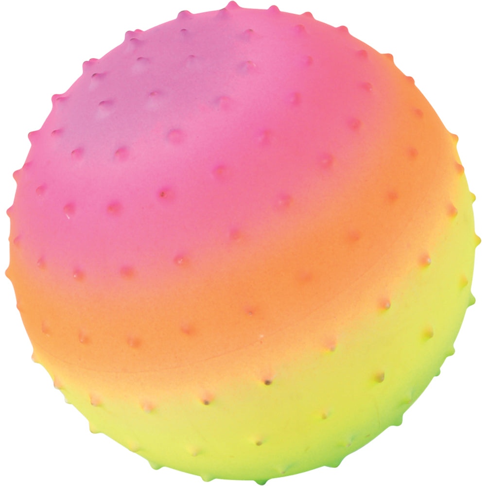 Rainbow Knobby Ball/5 In - 12 Count