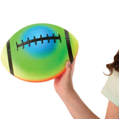 Rainbow Football/8 In Deflated - 12 Count