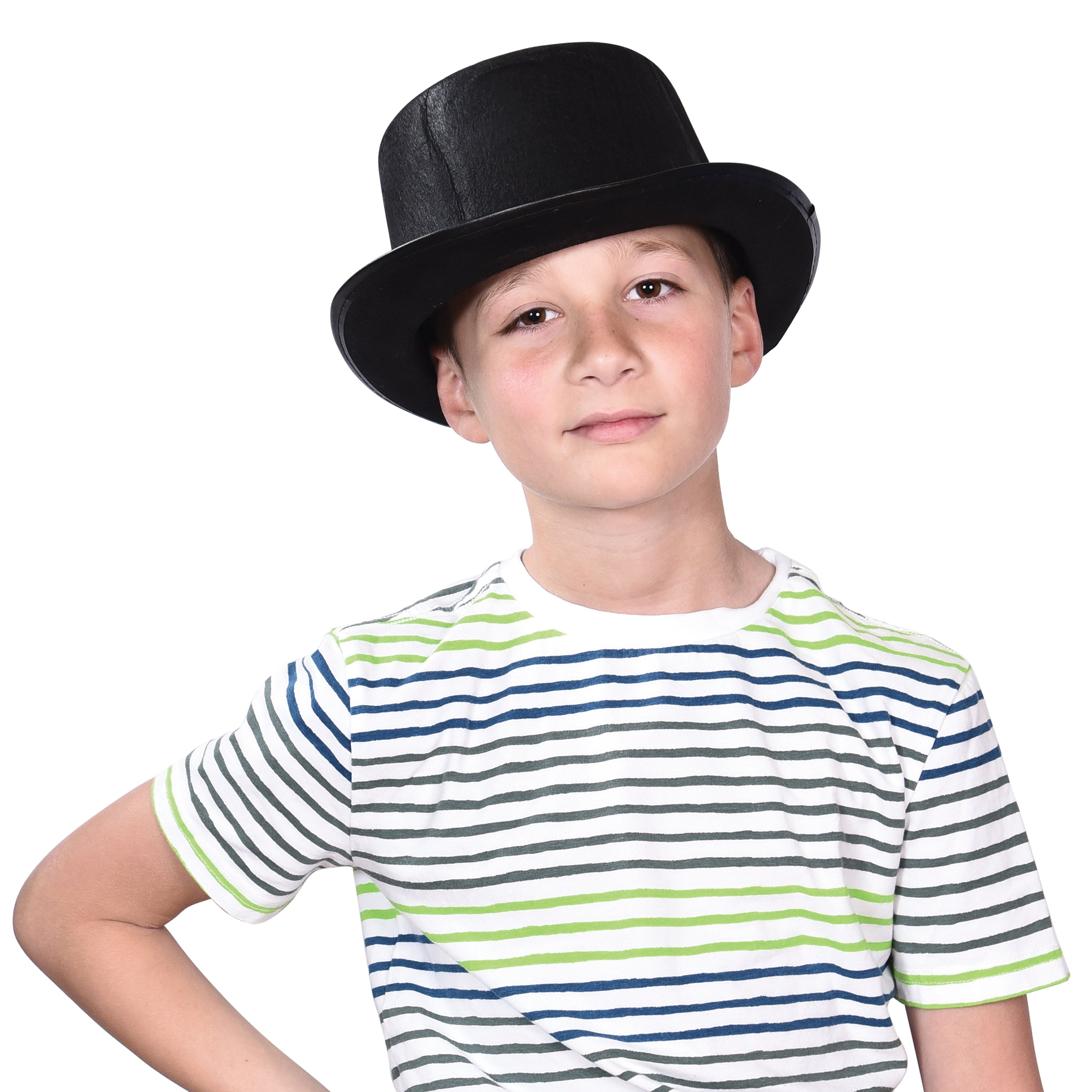 Black Top Hats - 12 Count