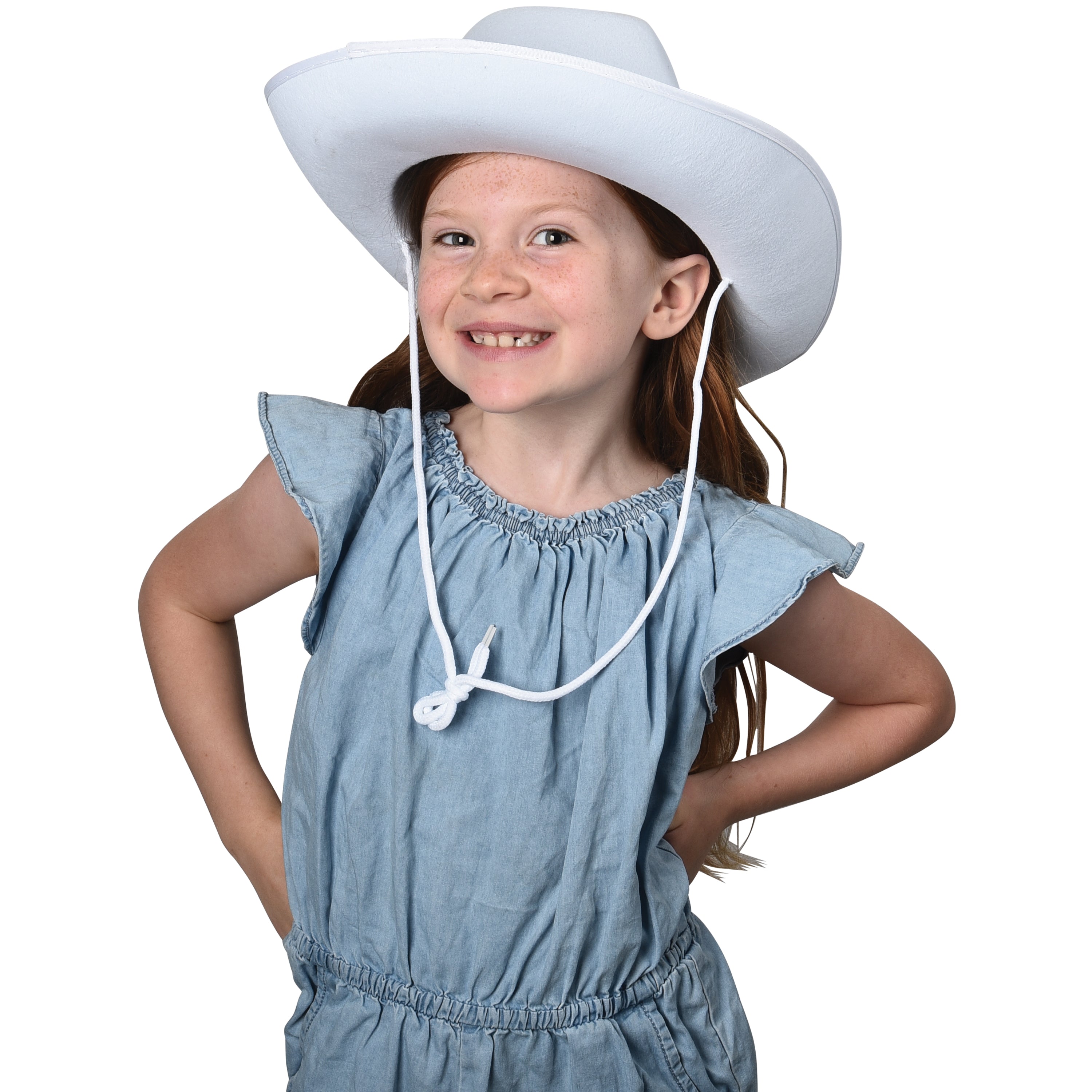 Cowboy Hat/White - 1 Count