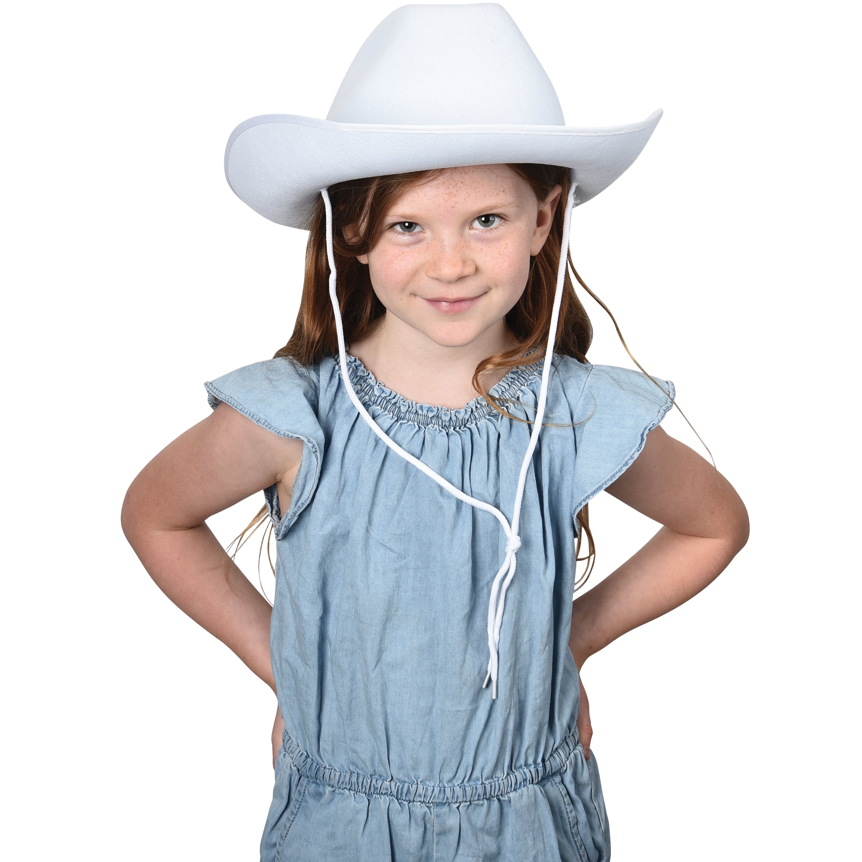 Cowboy Hat/White - 1 Count
