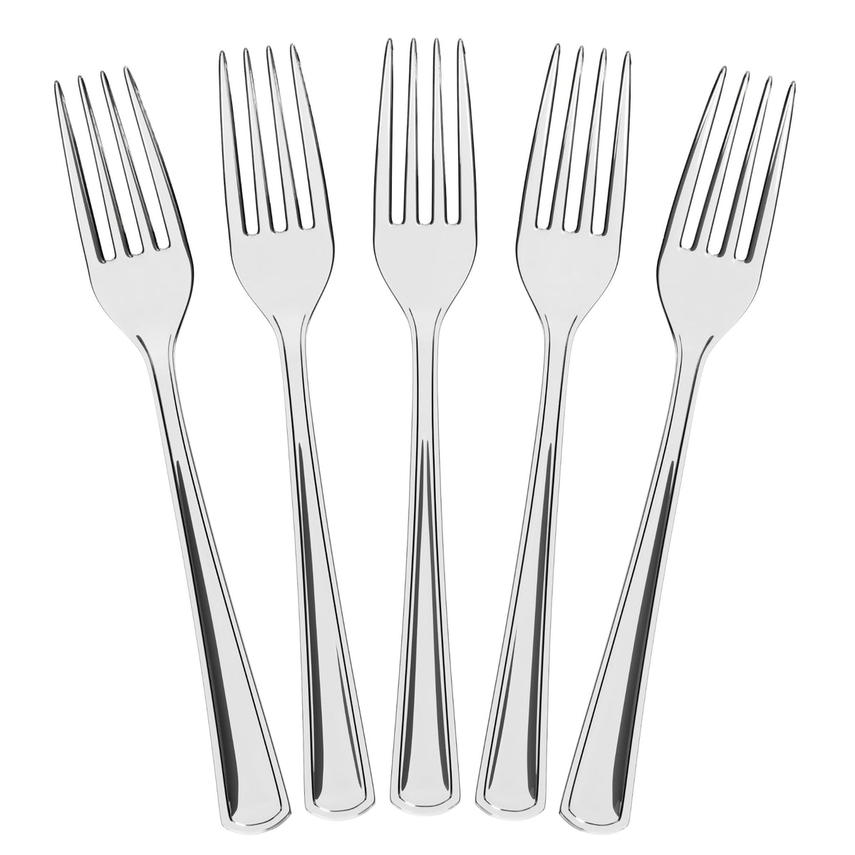 Heavy Duty Clear Plastic Forks - 7.5 in. | 100 Count