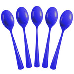 Heavy Duty Dark Blue Plastic Spoons - 7 in. | 50 Count