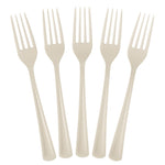 Heavy Duty Ivory Plastic Forks - 7.5 in. | 50 Count