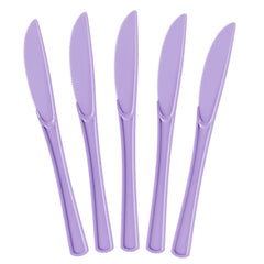 Heavy Duty Lavender Plastic Knives - 7.75 in. | 100 Count