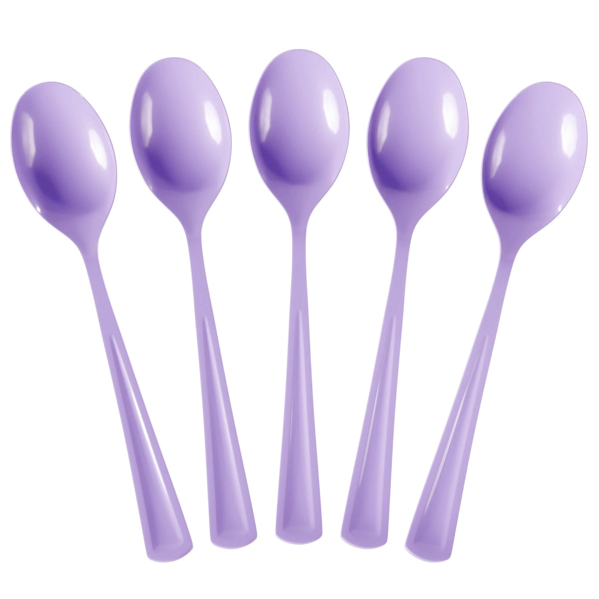Heavy Duty Lavender Plastic Spoons | 50 Count