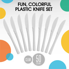 Heavy Duty White Plastic Knives - 7.75 in. | 100 Count