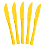 Heavy Duty Yellow Plastic Knives - 7.75 in. | 50 Count