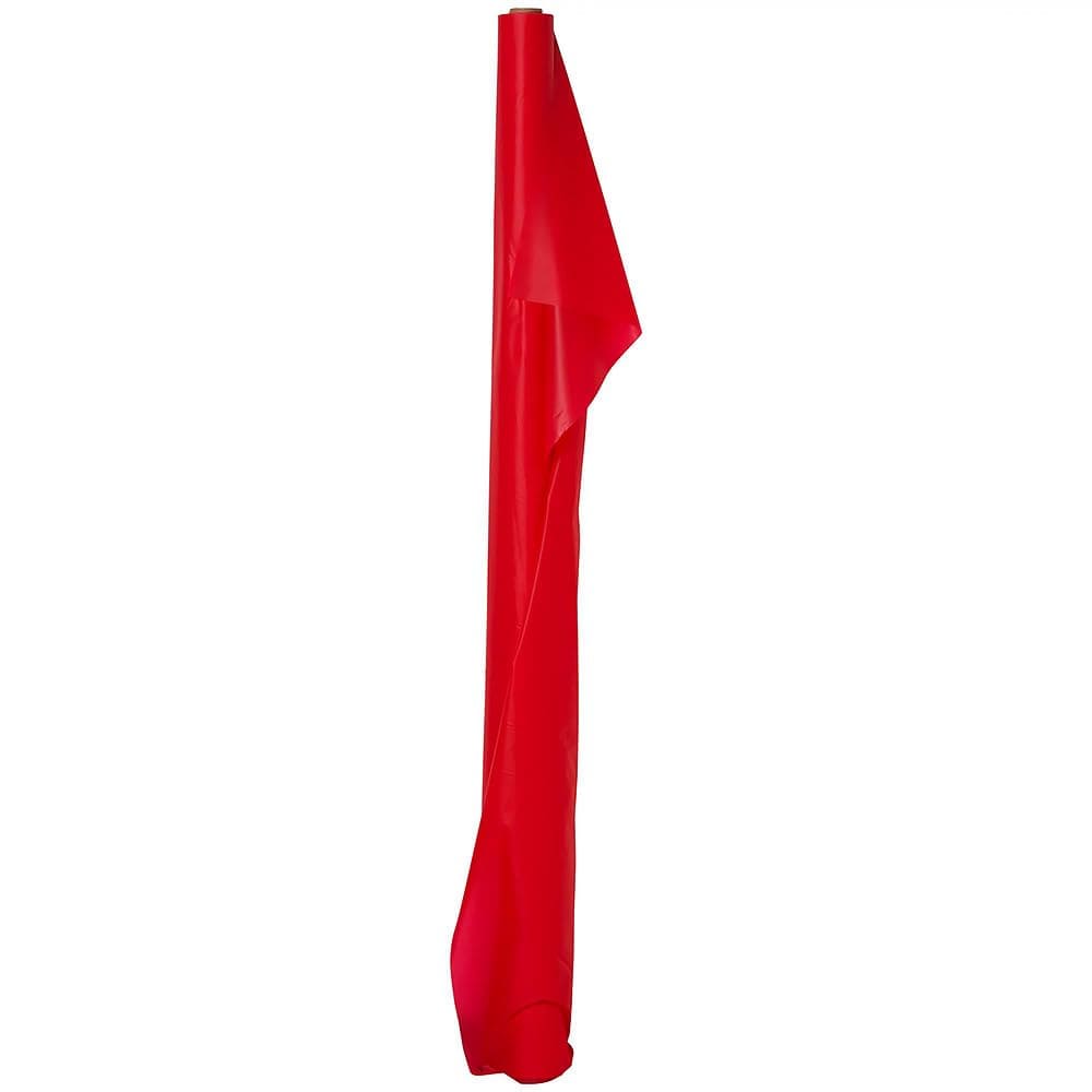 Jumbo Apple Red Plastic Table Cover Roll - 40" x 250'