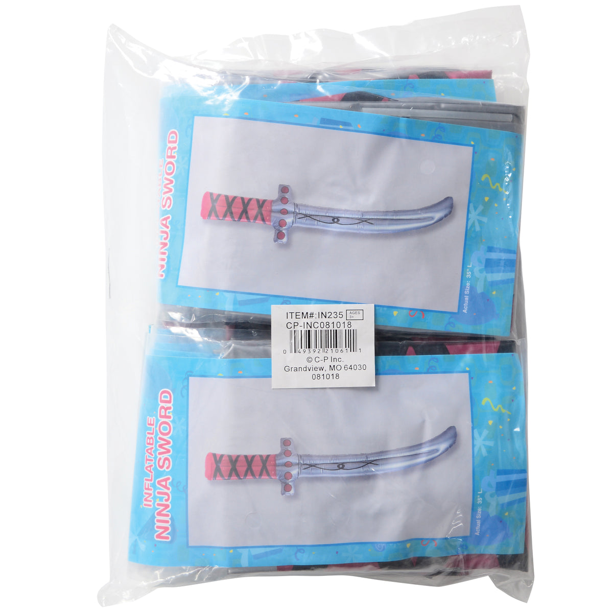 Ninja Sword Inflates - 12 Count