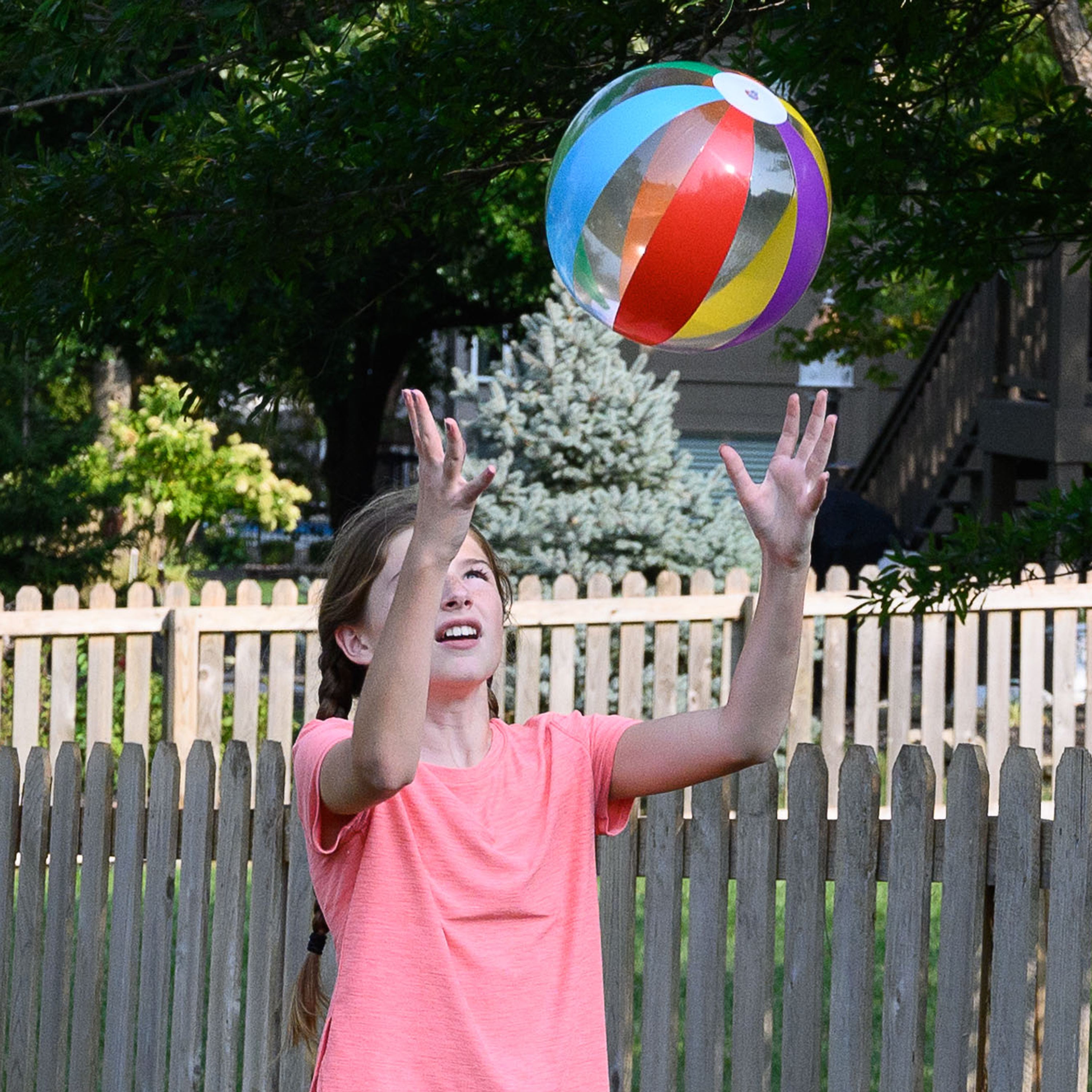 Rainbow Ball Inflates/16 In/12 In Di - 12 Count